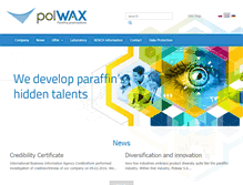 Tablet Screenshot of polwax.com